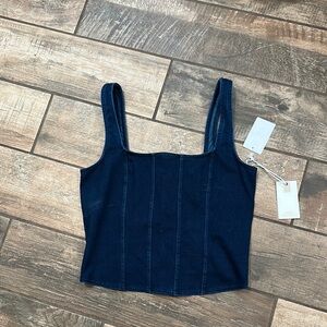 Women's Blue Denim Top